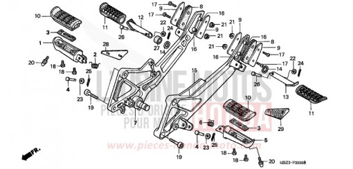 MARCHE CB600F21 de 2001
